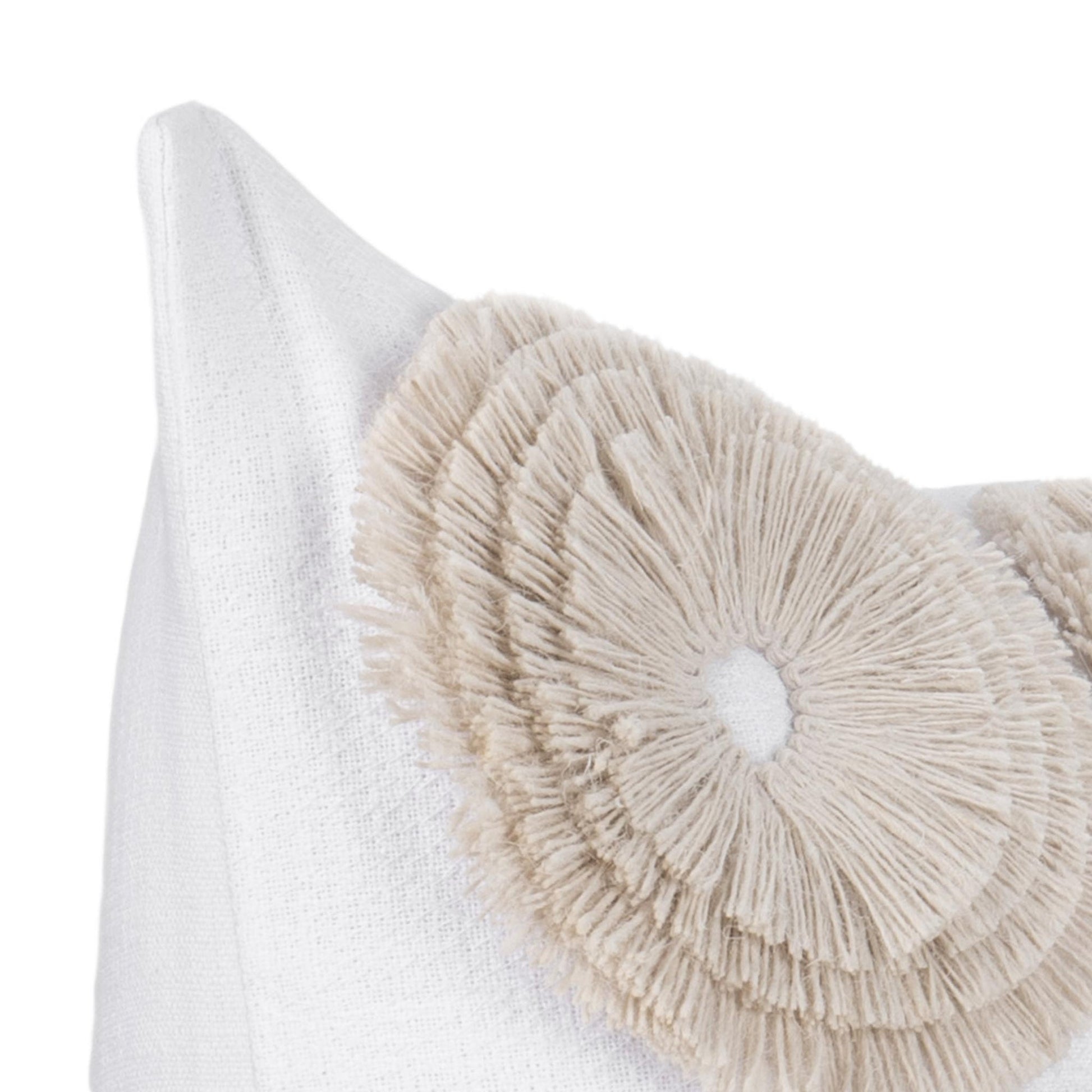 Ivory 100% Cotton Pattern Halston 22x22 Collection