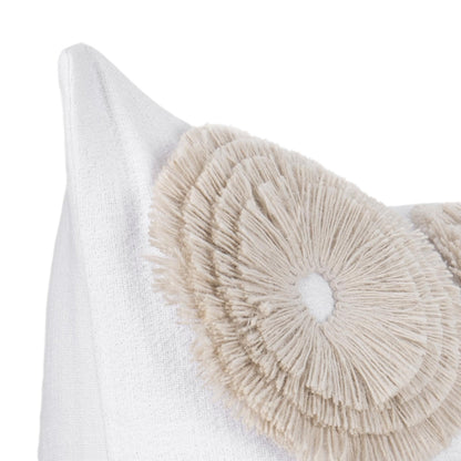 Ivory 100% Cotton Pattern Halston 22x22 Collection