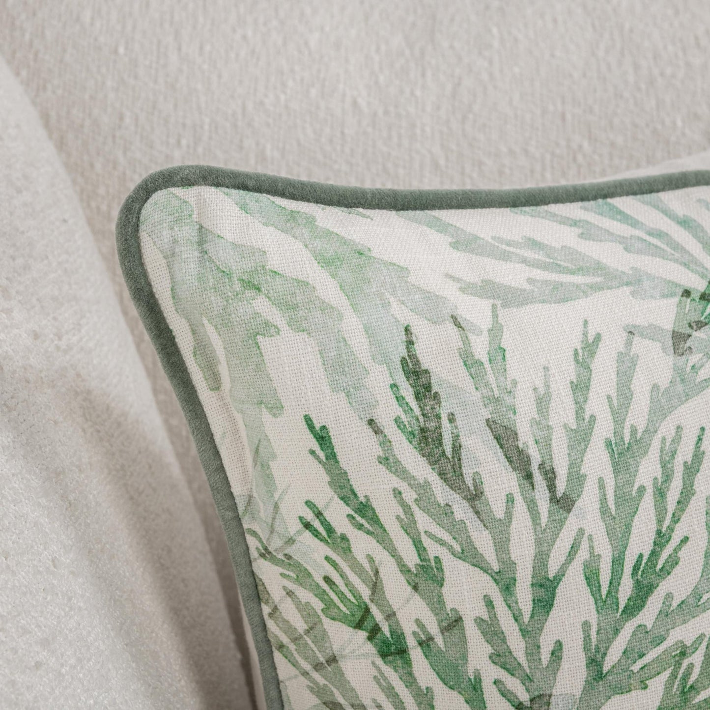 Green 100% Cotton Pattern TQ Lessonia 22x22 Collection