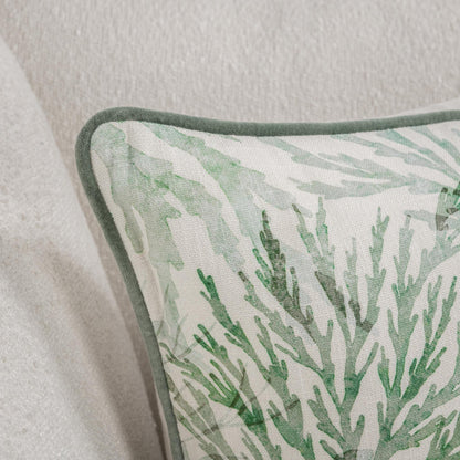 Green 100% Cotton Pattern TQ Lessonia 22x22 Collection