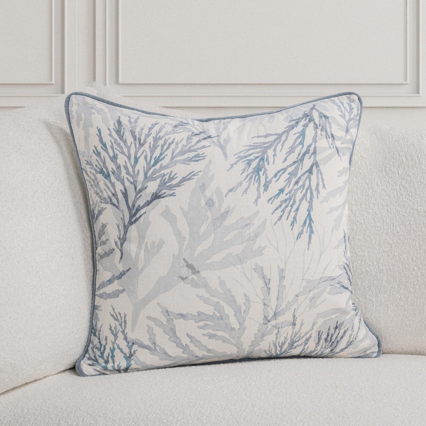 Blue 100% Cotton Pattern TQ Lessonia 22x22 Collection