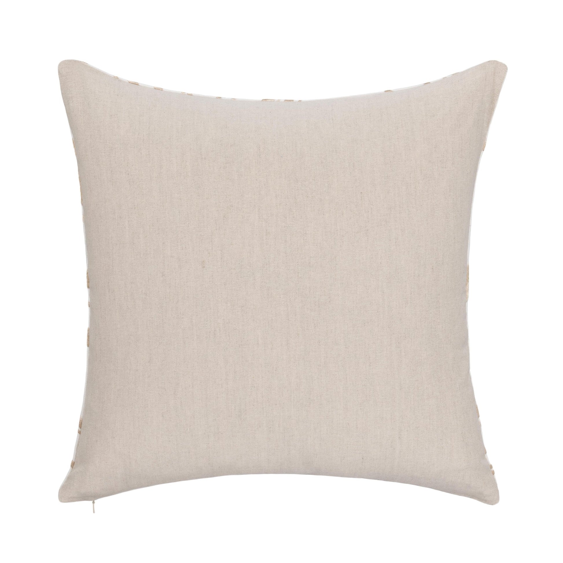 Ivory/Natural 100% Cotton/ 50% Cotton Pattern TQ Drift 22x22 Collection