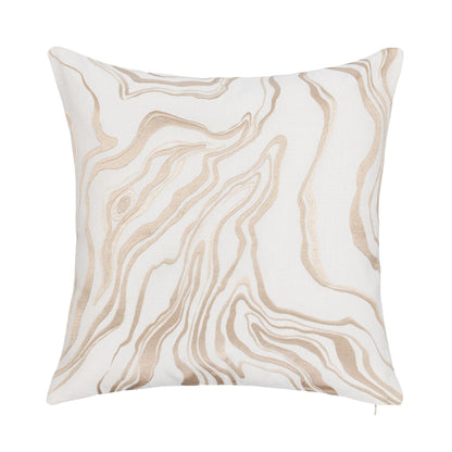 Ivory/Natural 100% Cotton/ 50% Cotton Pattern TQ Drift 22x22 Collection