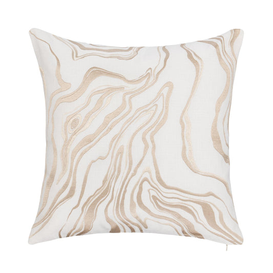 Ivory/Natural 100% Cotton/ 50% Cotton Pattern TQ Drift 22x22 Collection