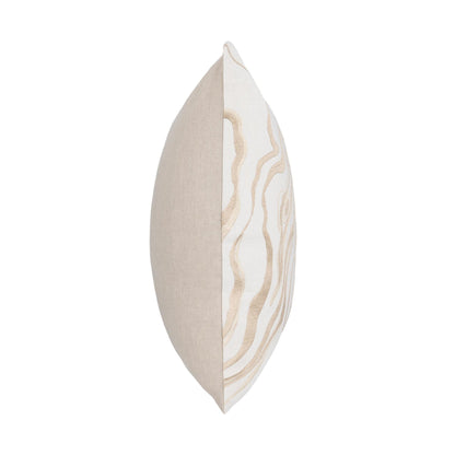 Ivory/Natural 100% Cotton/ 50% Cotton Pattern TQ Drift 22x22 Collection