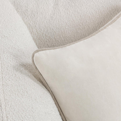 Ivory 100% Cotton Velvet Solid SLD Heirloom Velvet Multiple Sizes Collection