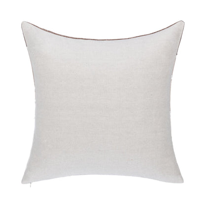 Ivory/Mocha Cream 60% Linen/40% Cotton Pattern LN Bikram 22x22 Collection