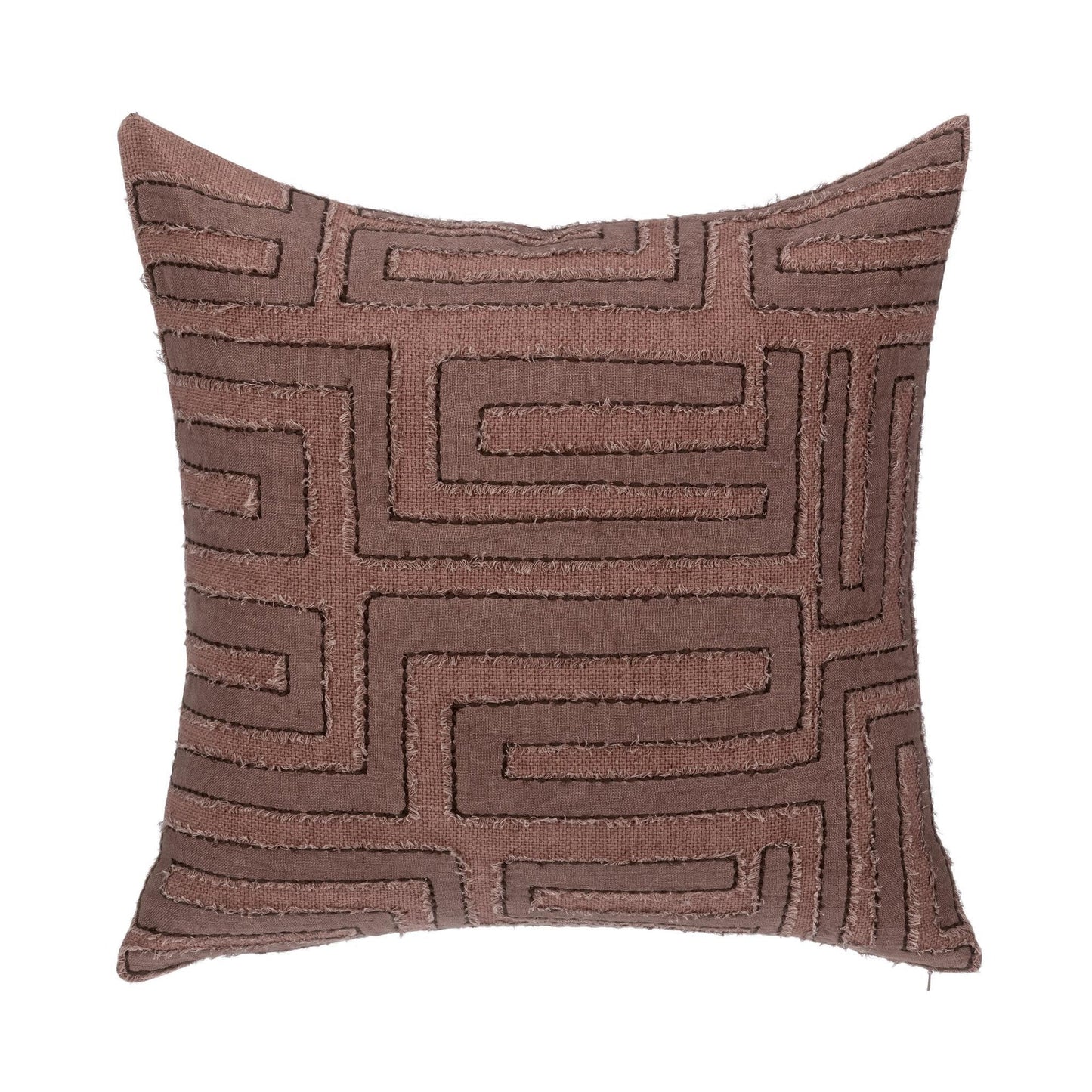 Sierra Brown 40% Cotton/60% Linen Pattern VC Mateo 22x22 Collection