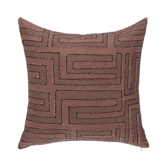 Sierra Brown 40% Cotton/60% Linen Pattern VC Mateo 22x22 Collection
