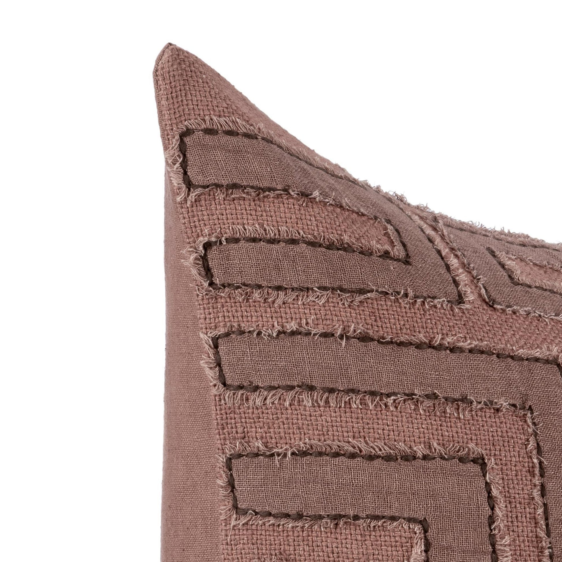 Sierra Brown 40% Cotton/60% Linen Pattern VC Mateo 22x22 Collection