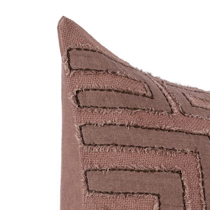 Sierra Brown 40% Cotton/60% Linen Pattern VC Mateo 22x22 Collection