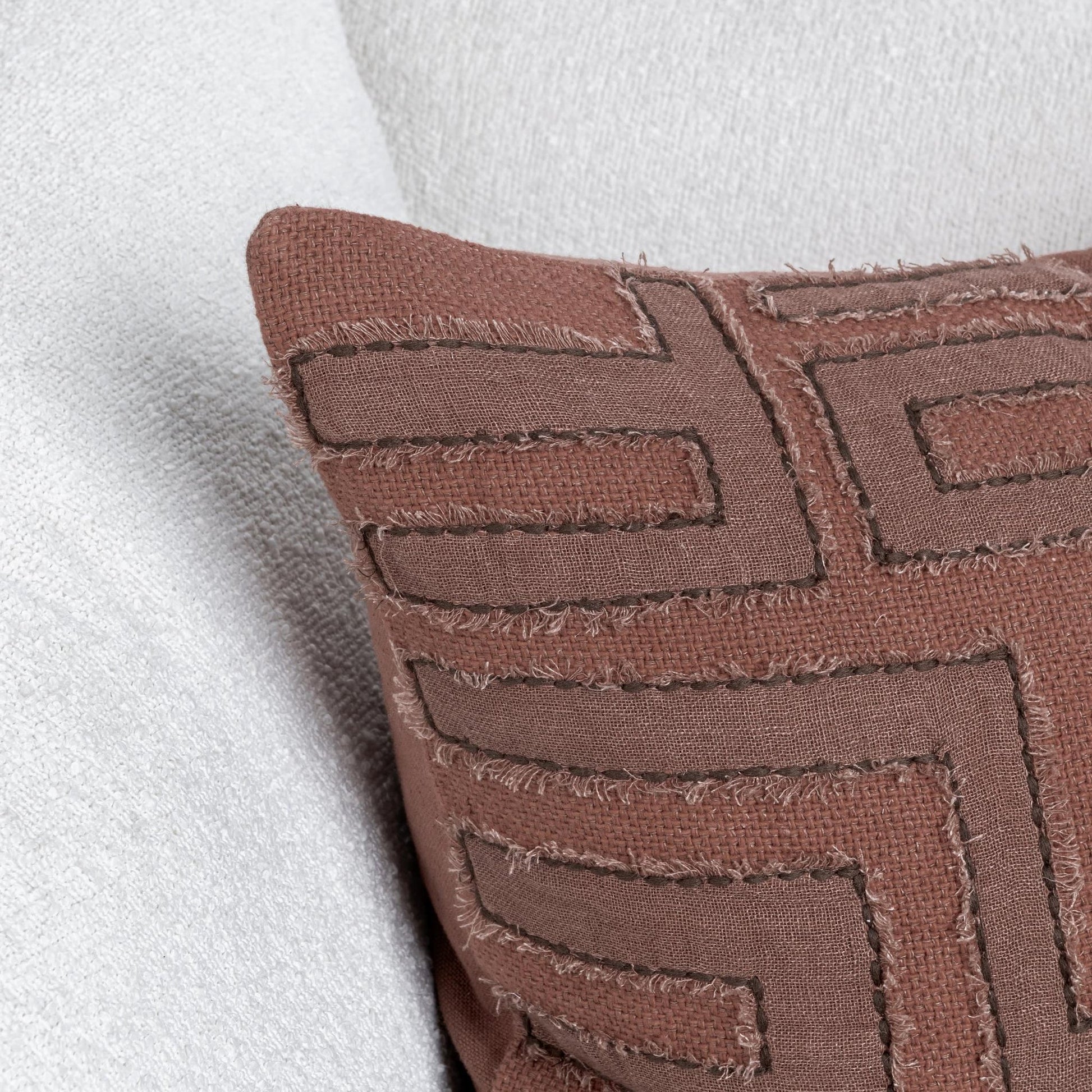 Sierra Brown 40% Cotton/60% Linen Pattern VC Mateo 22x22 Collection