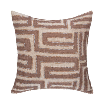 Sepia Brown/Natural 40% Cotton/60% Linen Pattern VC Mateo 22x22 Collection
