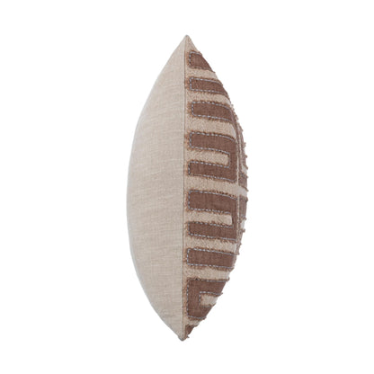 Sepia Brown/Natural 40% Cotton/60% Linen Pattern VC Mateo 22x22 Collection