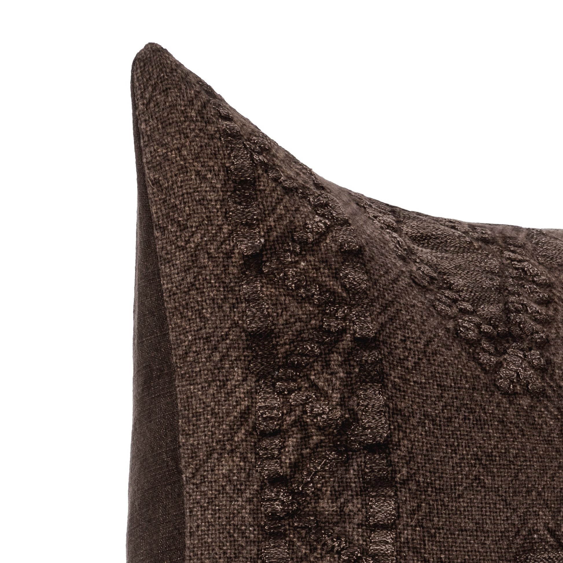 Sierra Brown 40% Cotton/60% Linen Pattern LN Abbey 22x22 Collection