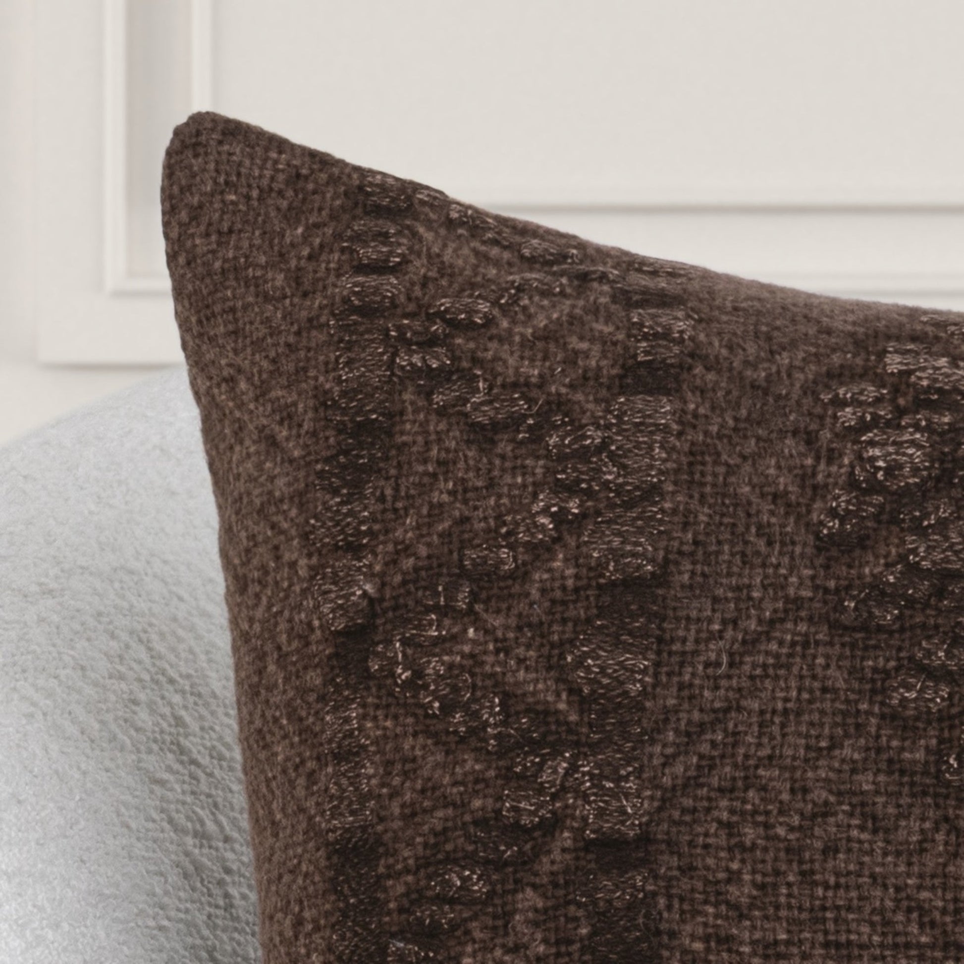 Sierra Brown 40% Cotton/60% Linen Pattern LN Abbey 22x22 Collection