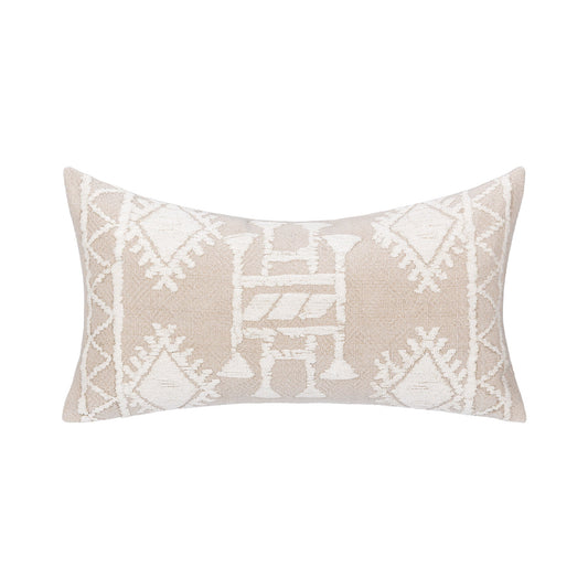 Mocha Cream/Ivory 40% Cotton/60% Linen Pattern LN Abbey 14x26 Collection