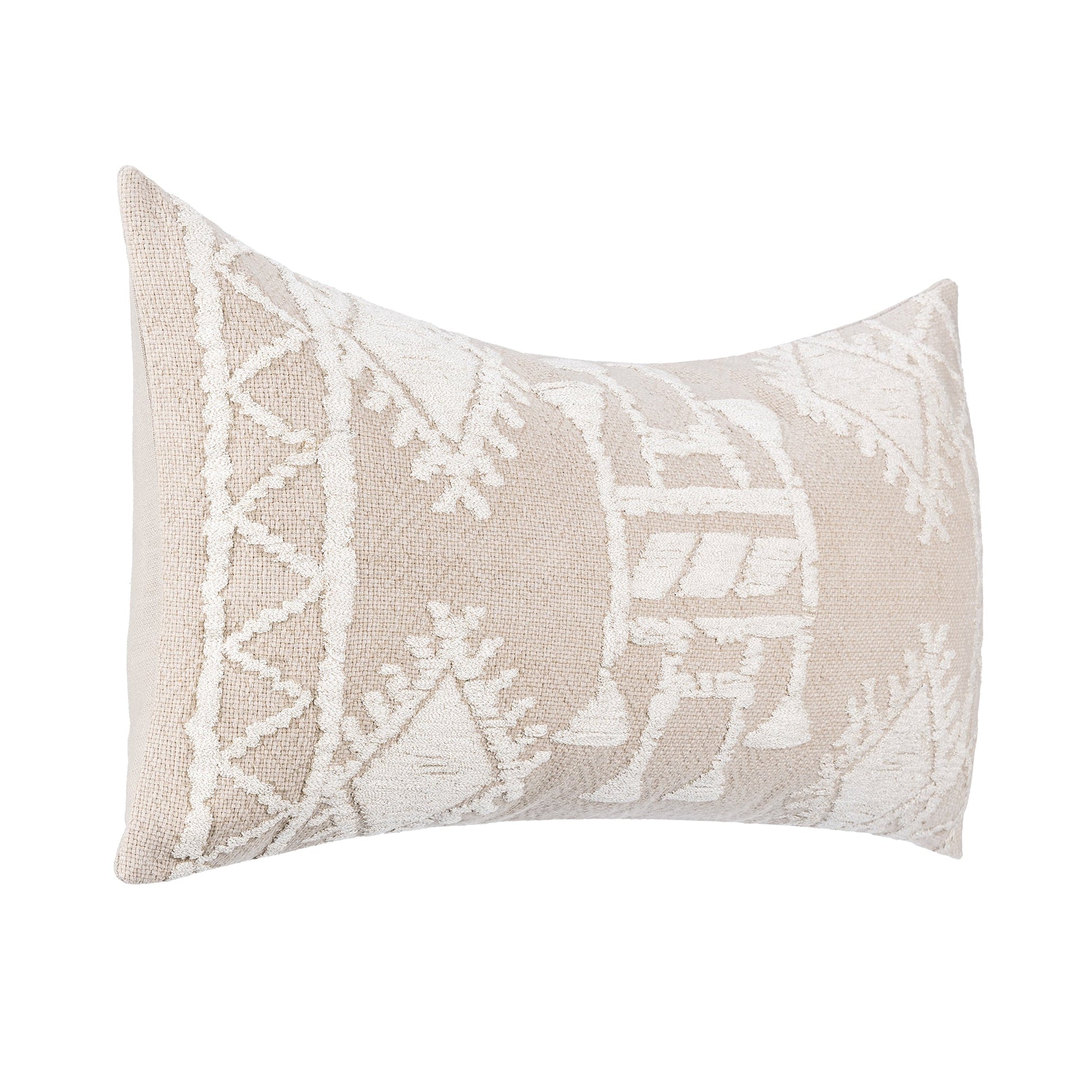 Mocha Cream/Ivory 40% Cotton/60% Linen Pattern LN Abbey 14x26 Collection