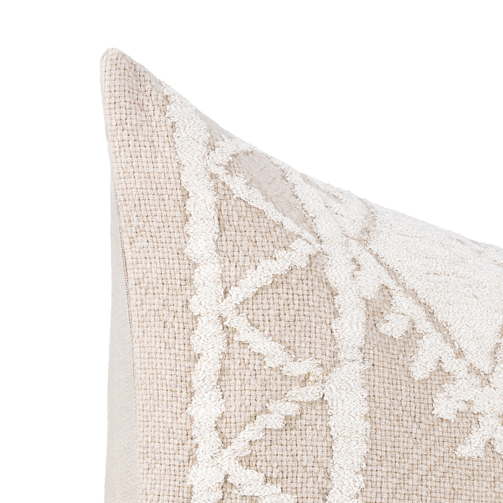 Mocha Cream/Ivory 40% Cotton/60% Linen Pattern LN Abbey 14x26 Collection