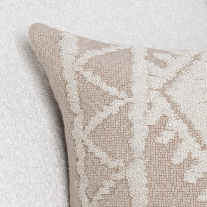 Mocha Cream/Ivory 40% Cotton/60% Linen Pattern LN Abbey 14x26 Collection