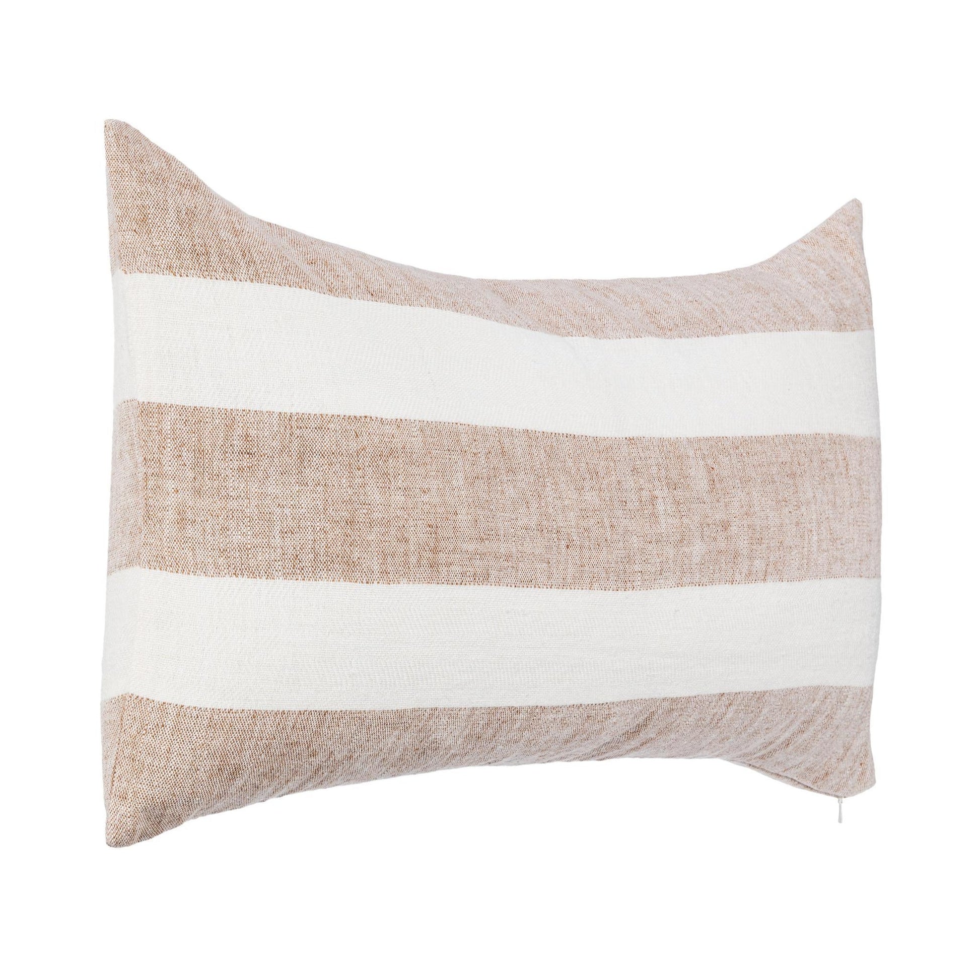 Natural/Ivory 100% Belgian Flax Linen Pattern LN Eleanor 14x26 Collection