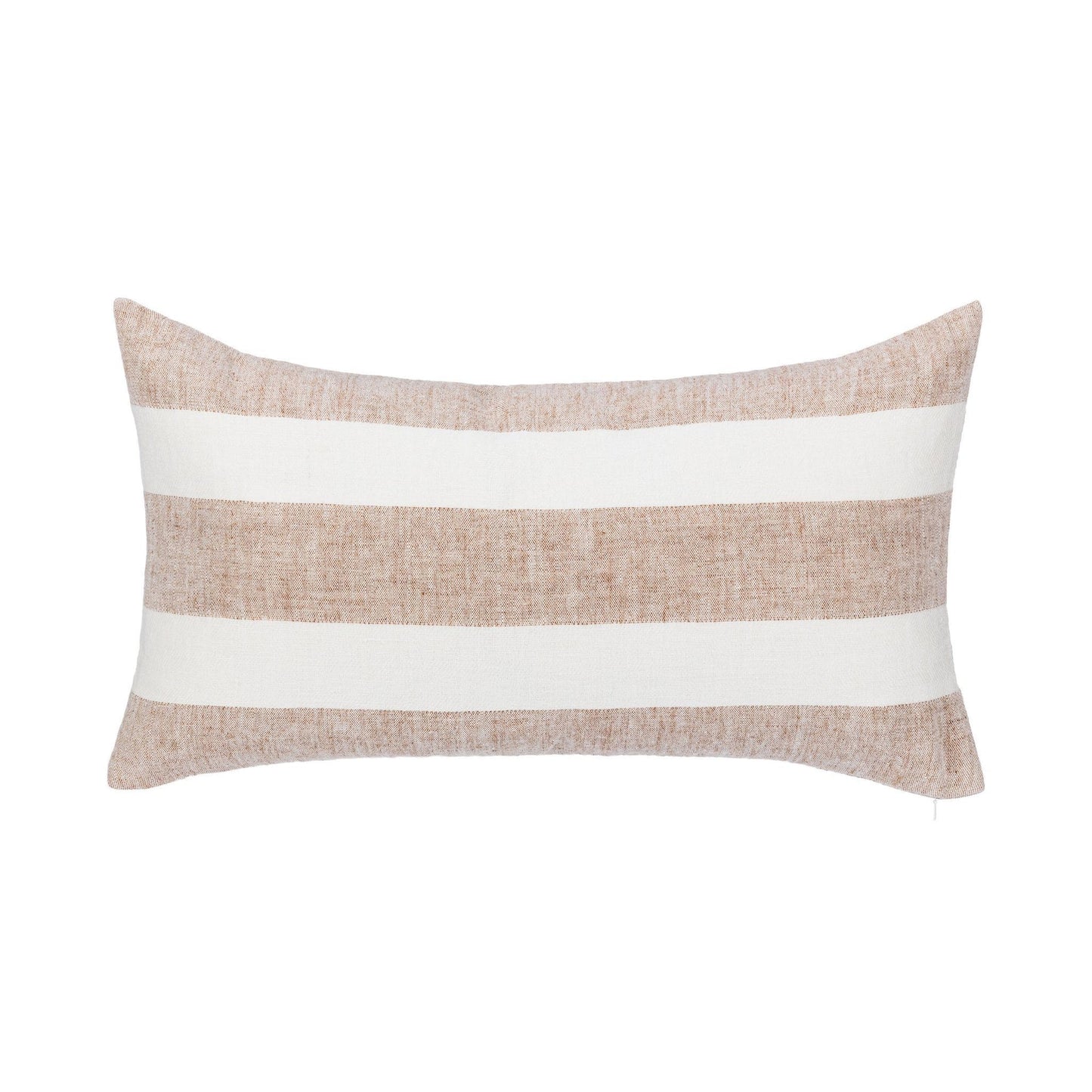 Natural/Ivory 100% Belgian Flax Linen Pattern LN Eleanor 14x26 Collection