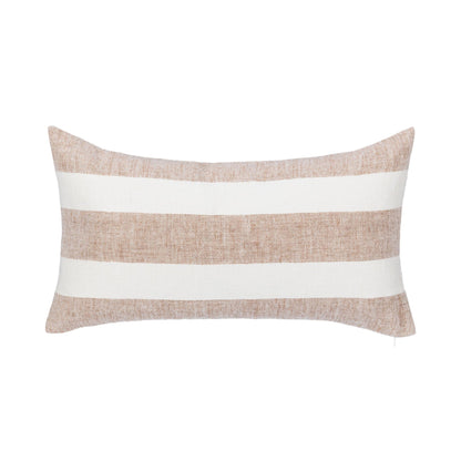 Natural/Ivory 100% Belgian Flax Linen Pattern LN Eleanor 14x26 Collection