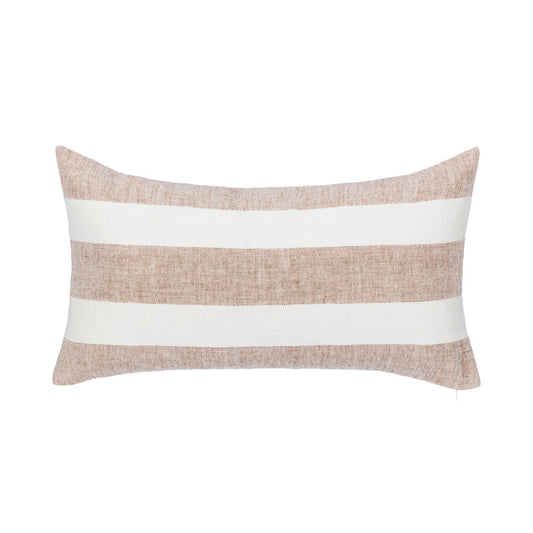Natural/Ivory 100% Belgian Flax Linen Pattern LN Eleanor 14x26 Collection