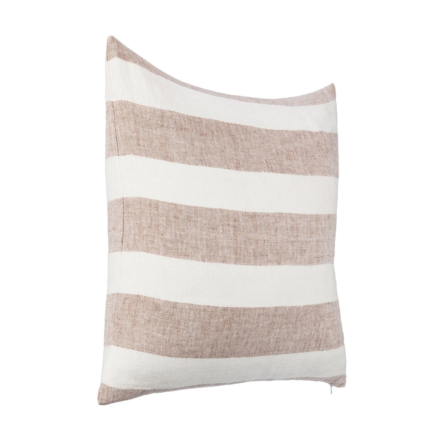 Natural/Ivory 100% Belgian Flax Linen Pattern LN Eleanor 22x22 Collection