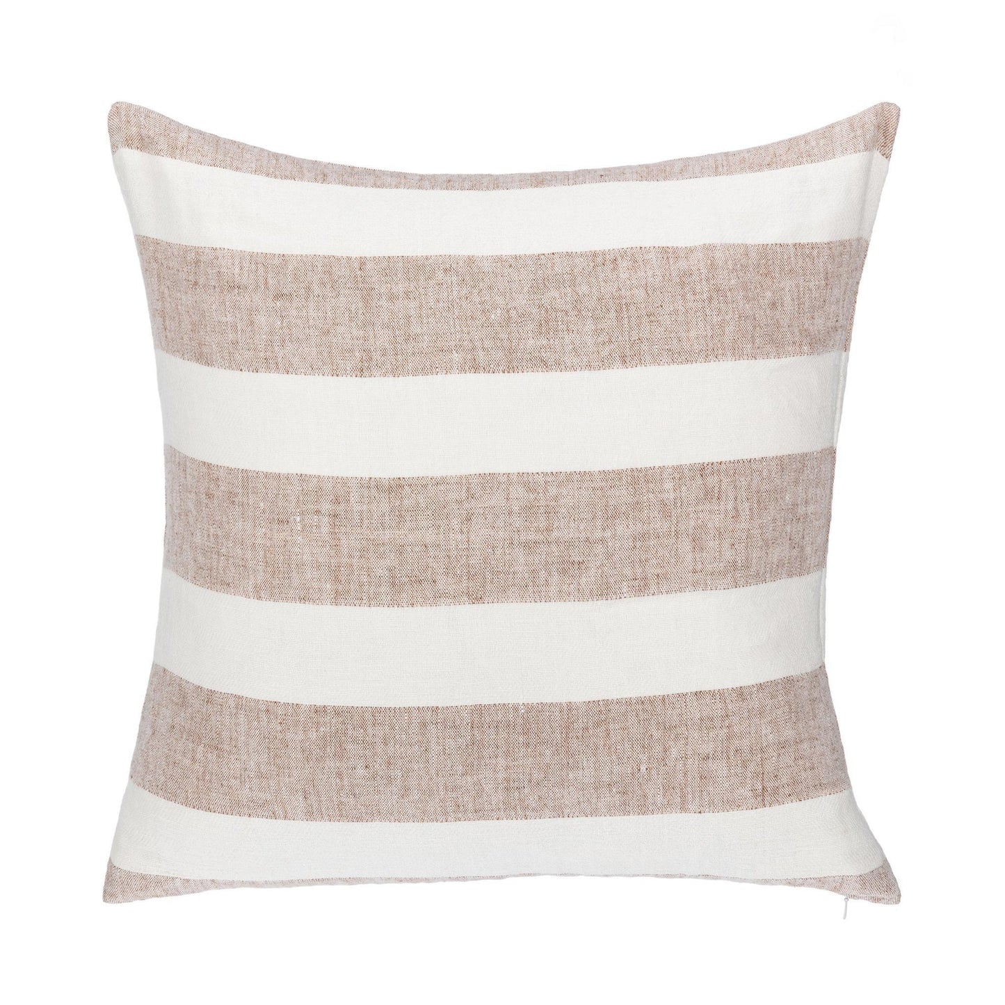 Natural/Ivory 100% Belgian Flax Linen Pattern LN Eleanor 22x22 Collection