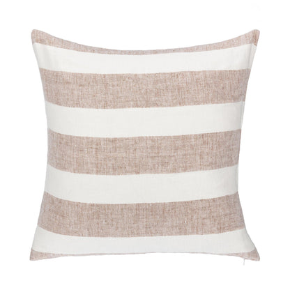 Natural/Ivory 100% Belgian Flax Linen Pattern LN Eleanor 22x22 Collection