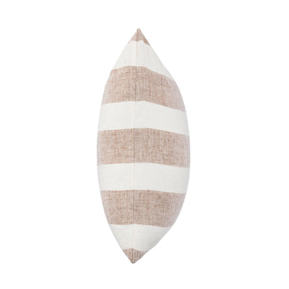 Natural/Ivory 100% Belgian Flax Linen Pattern LN Eleanor 22x22 Collection