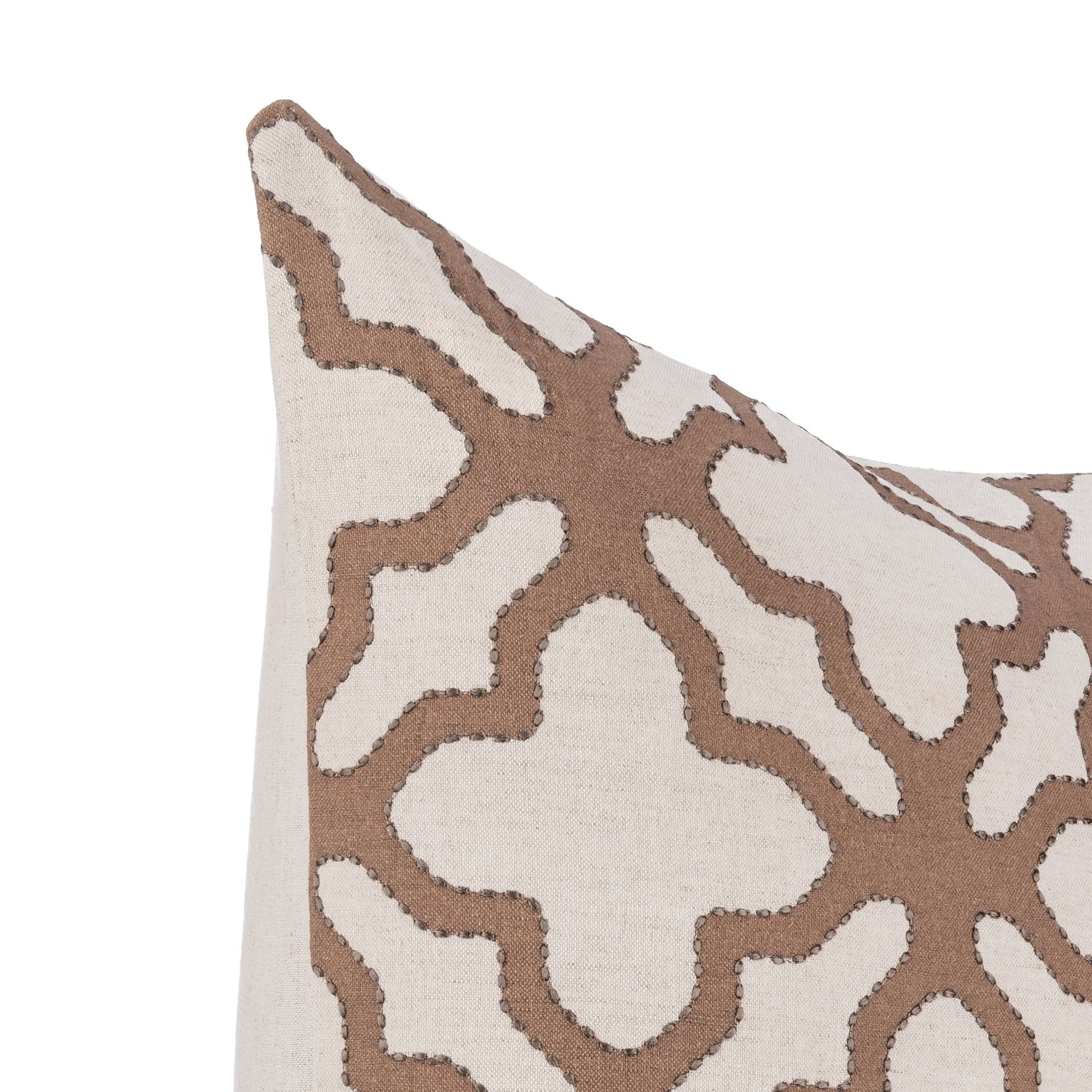 Frothed Brown 50% Cotton Pattern LN Mullan 22x22 Collection