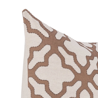 Frothed Brown 50% Cotton Pattern LN Mullan 22x22 Collection