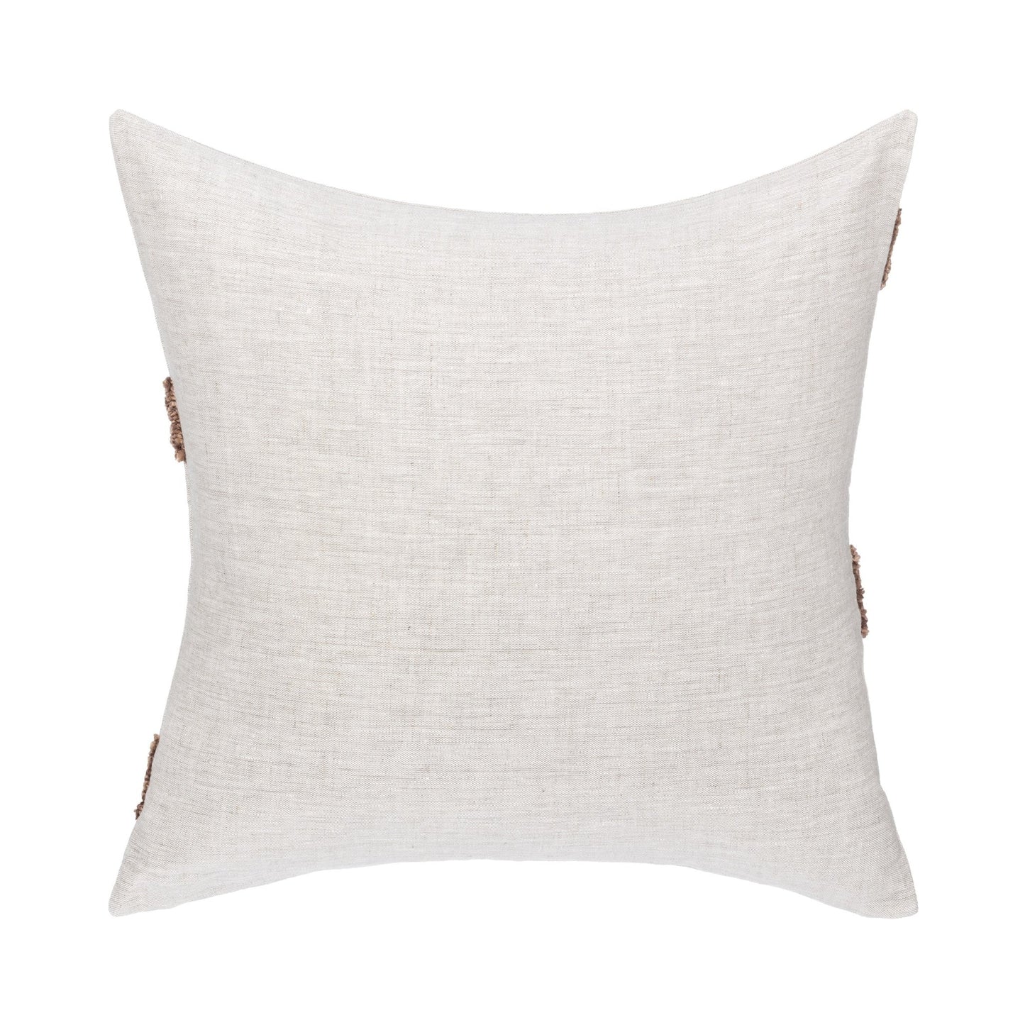 Frothed Brown 100% Linen Pattern LN Essay 22x22 Collection