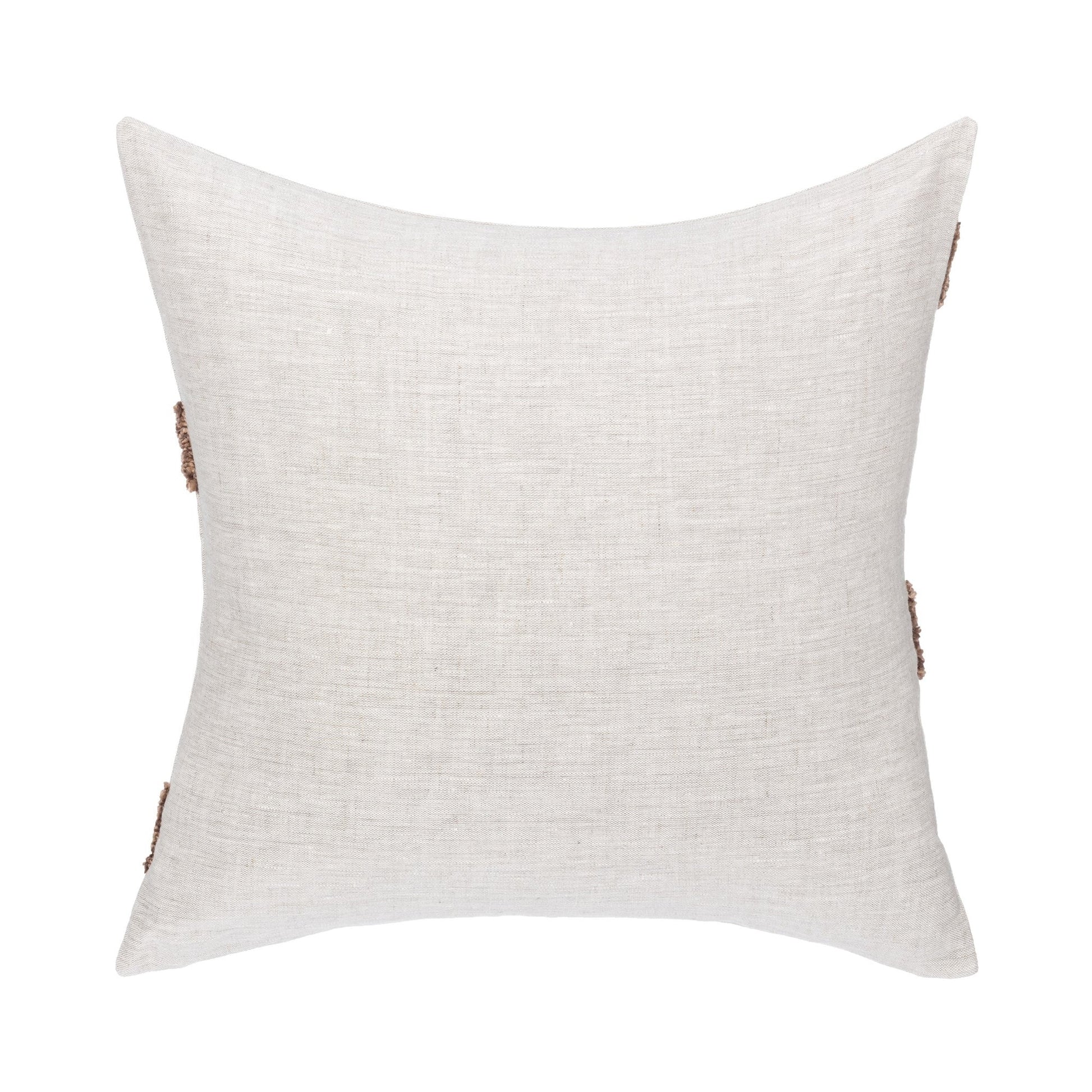 Frothed Brown 100% Linen Pattern LN Essay 22x22 Collection