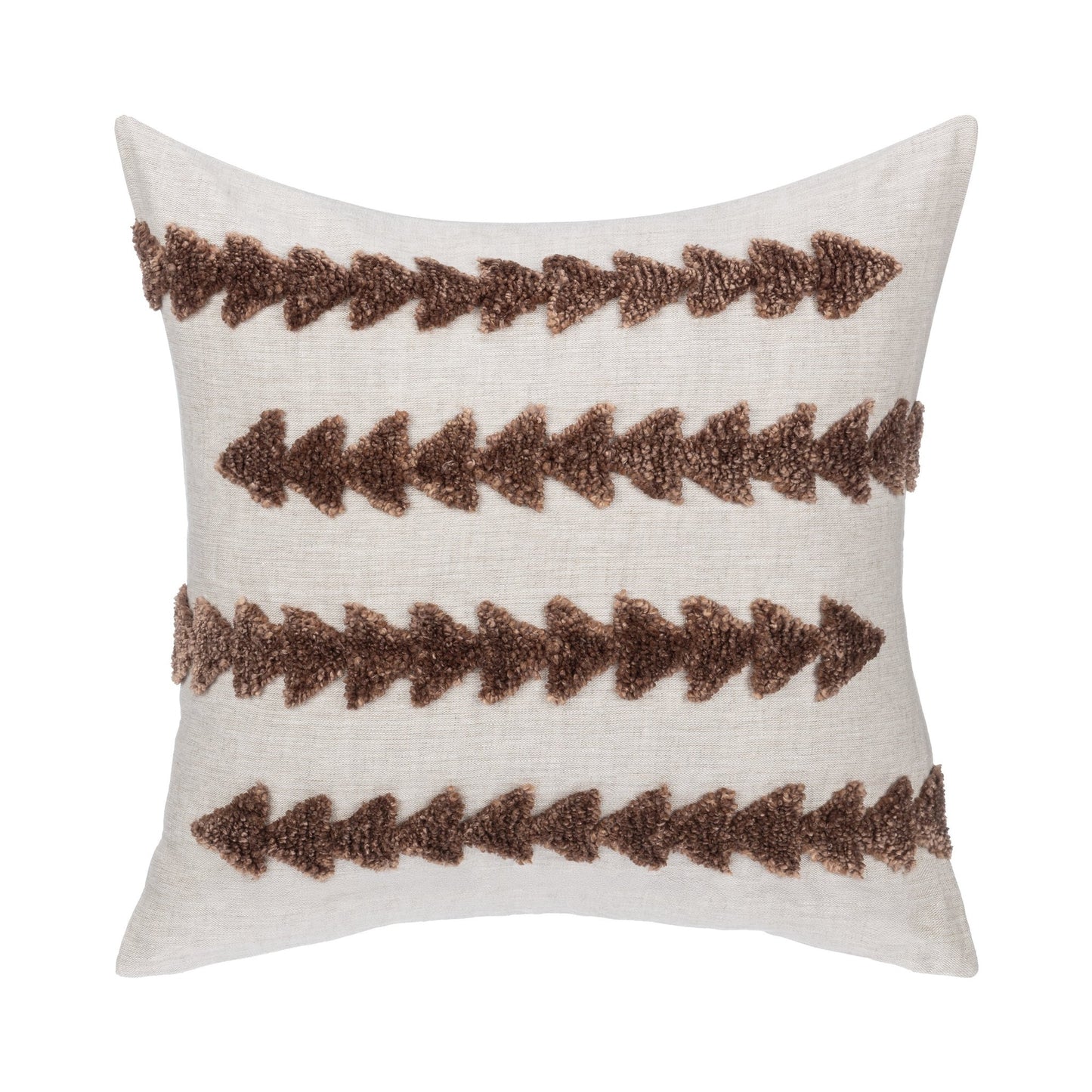 Frothed Brown 100% Linen Pattern LN Essay 22x22 Collection