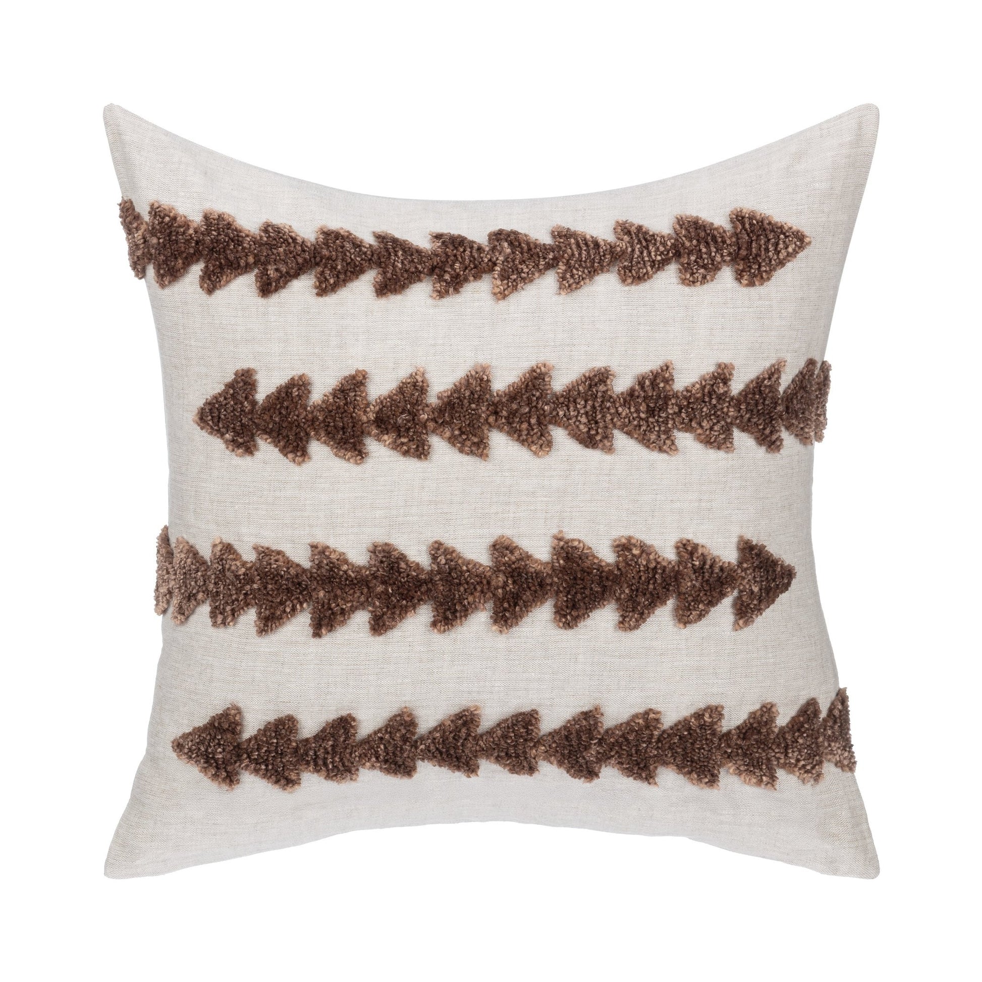 Frothed Brown 100% Linen Pattern LN Essay 22x22 Collection
