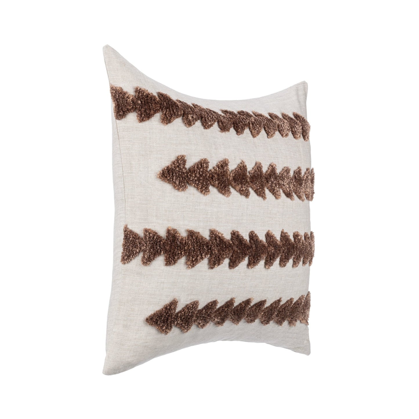 Frothed Brown 100% Linen Pattern LN Essay 22x22 Collection