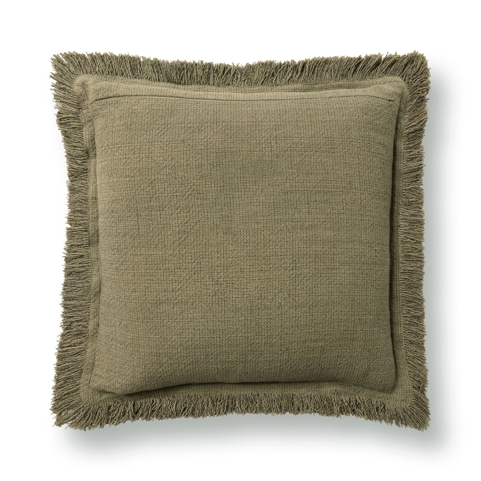 Olive Green 60% Cotton Solid SLD Lauren 22x22 Collection