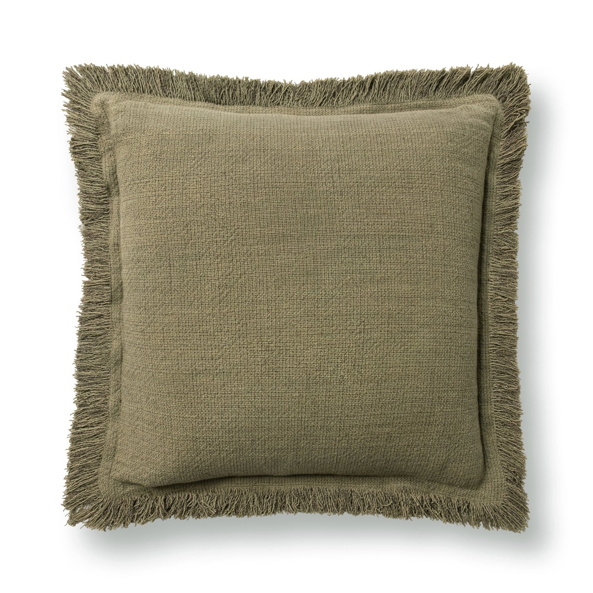 Olive Green 60% Cotton Solid SLD Lauren 22x22 Collection