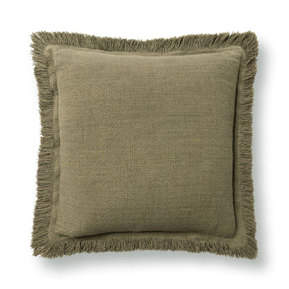 Olive Green 60% Cotton Solid SLD Lauren 22x22 Collection