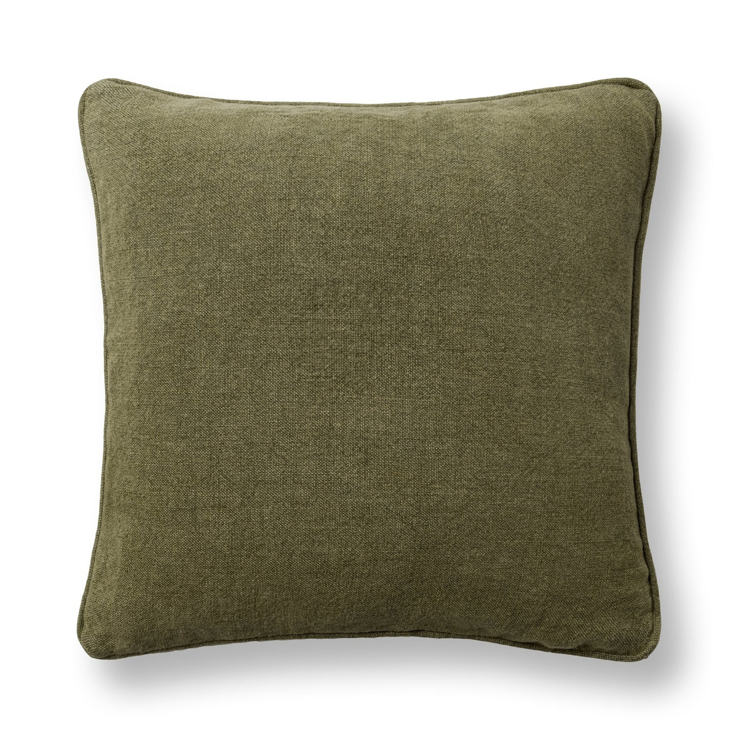 Olive Green 100% Linen Solid SLD Bedford Linen 22x22 Collection