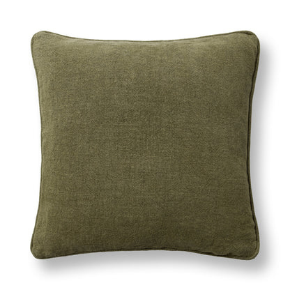 Olive Green 100% Linen Solid SLD Bedford Linen 22x22 Collection