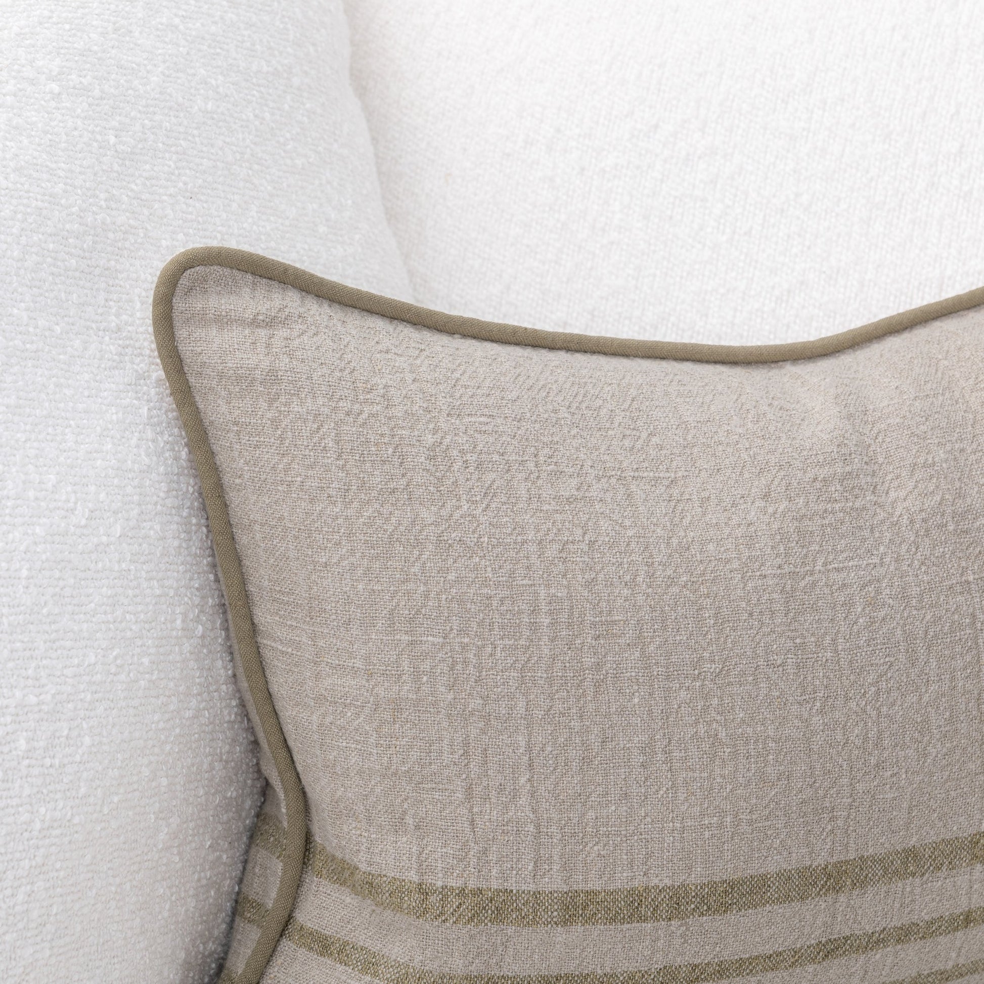 Olive Green 100% Linen Pattern VC Newport Collection