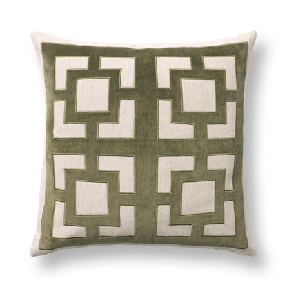 Olive Green 50% Cotton Pattern TD Corbin 22x22 Collection