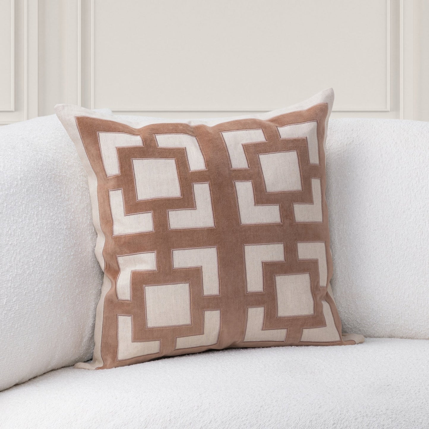 Frothed Brown 50% Cotton Pattern TD Corbin 22x22 Collection