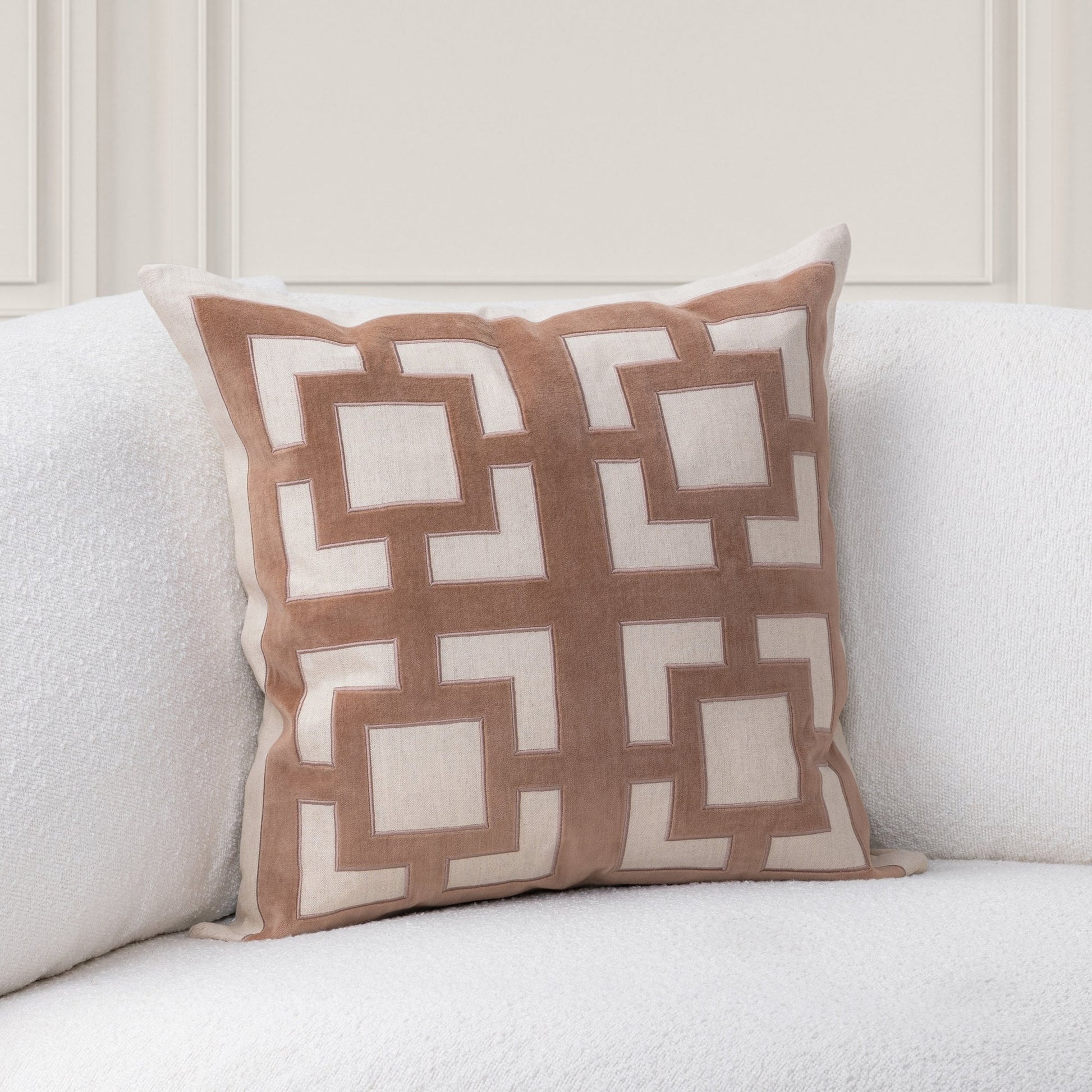 Frothed Brown 50% Cotton Pattern TD Corbin 22x22 Collection
