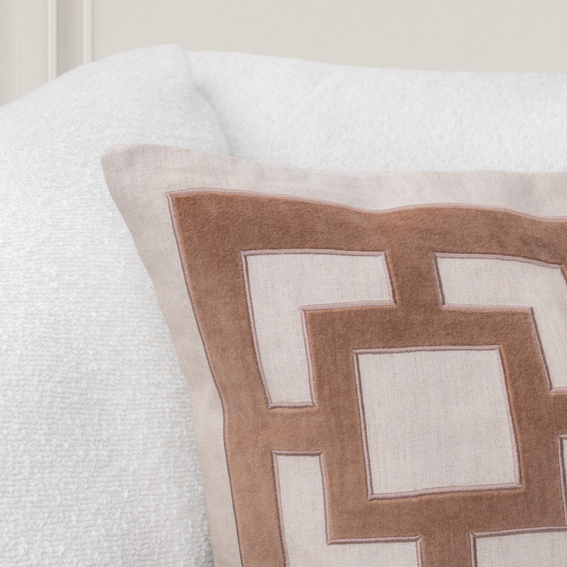 Frothed Brown 50% Cotton Pattern TD Corbin 22x22 Collection