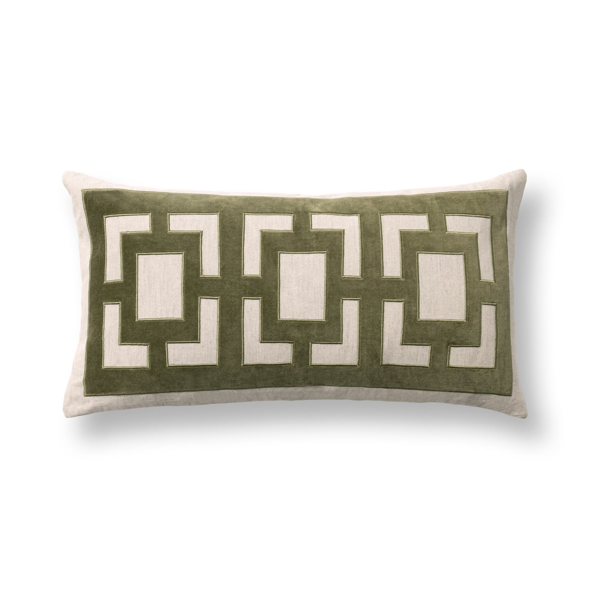 Olive Green 50% Cotton Pattern TD Corbin 14x26 Collection
